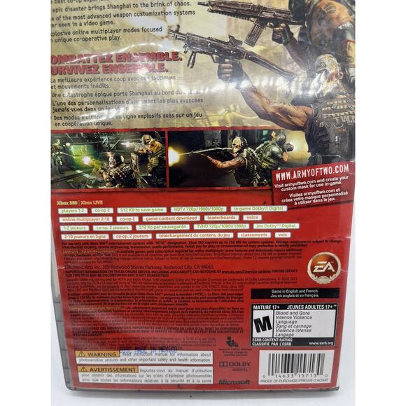 Army of Two: The 40th Day Microsoft Xbox 360 2010, Case & Disc, No Manual - Picture 5 of 11